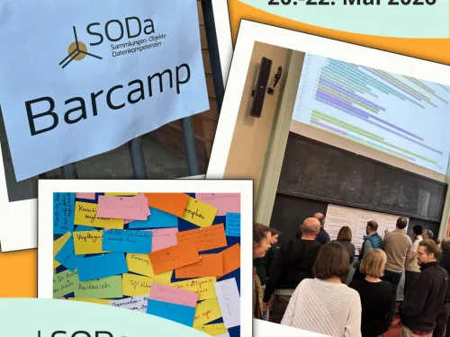 Werbegrafik zum SODa Barcamp 2026 in Nürnberg