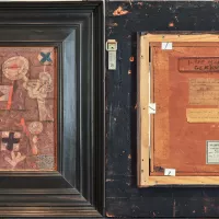 Paul Klee: Lebkuchen-Bild (links Vorderseite, rechts Rückseite), 1925 © Staatliche Museen zu Berlin, Nationalgalerie / Andres Kilger